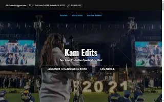 Kam Edits website