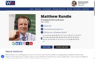 Matthew Rundle - Loan Originator - Westin Mortgage of Redlands