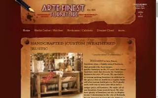 Arte Finest Furniture website