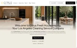 Citrus Fresh Housekeeping website