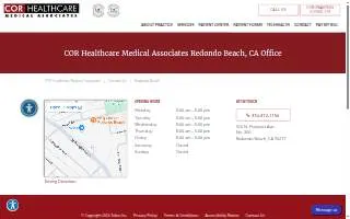 COR Healthcare Medical Associates of Redondo Beach website