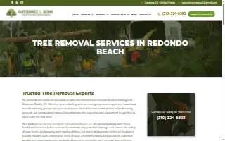 Gutierrez & Sons Tree Services and Landscaping of Redondo Beach website