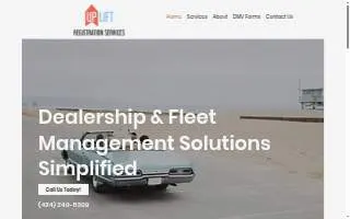 Uplift Registration Services website