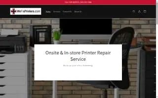 WeFixPrinters website