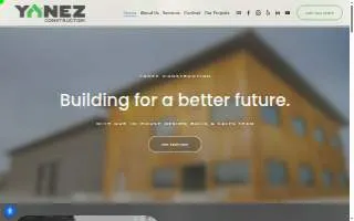 Yanez Construction website