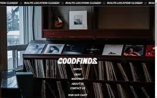 GoodFinds Thrift website