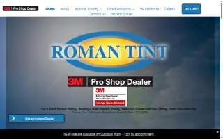 Roman Tint Inc. website