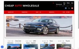 Cheap Auto Wholesale website
