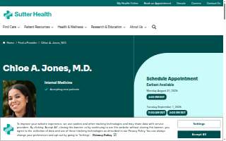 Chloe A Jones, M.D.