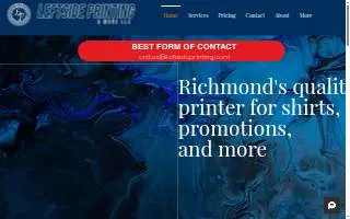 Leftside Printing website