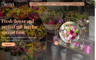 Sarita's Flower Shop website