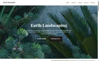 Earth Landscaping website
