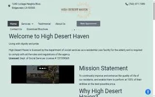 High Desert Haven website