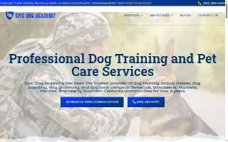 Epic Dog Academy LLC website