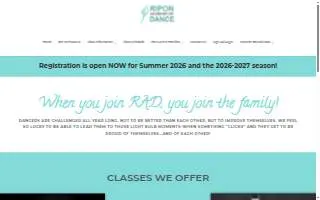Ripon Academy of Dance website
