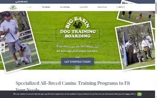 Big Basin Dog Training & Boarding of Riverbank website