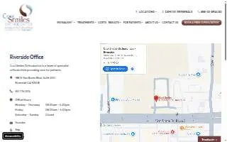 Cool Smiles Orthodontics - Riverside website