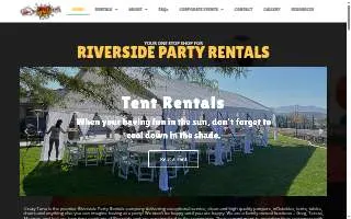 Crazy Tuna Party Rentals website