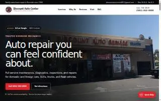Discount Auto Center of Riverside website