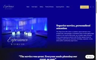 The Experience Riverside website