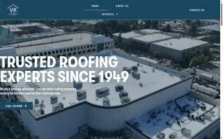 Veirs Kluk Roofing website