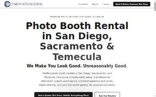 Encore Photo Booths website