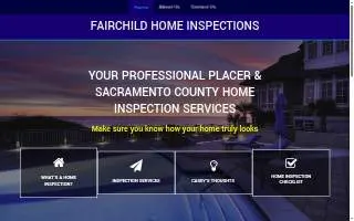 Fairchild Home Inspections website