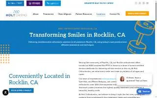 Holt Orthodontics of Rocklin website