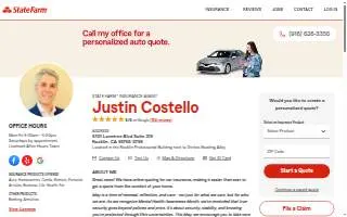 Justin Costello - State Farm Insurance Agent website
