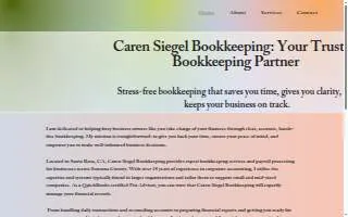 Caren Siegel Bookkeeping website