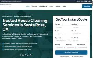 Dash of Clean Referral Agency website