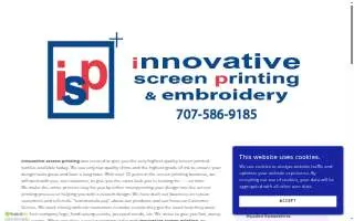 Innovative Screen Printing website