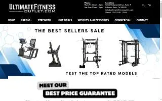 Ultimate Fitness Outlet website