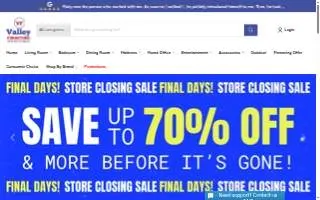 Valley Furniture of Rohnert Park website