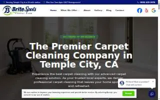 Brite Spots Carpet Care website