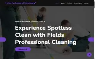 Fields Professional Cleaning website