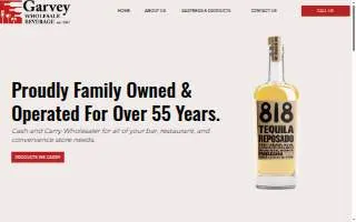 Garvey Wholesale Beverage website