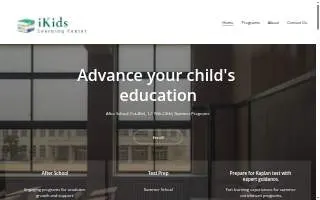 iKids Learning Center website