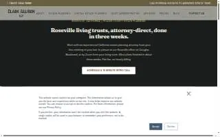 Clark Allison LLP of Roseville website