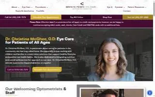 Granite Pointe Eye Care website