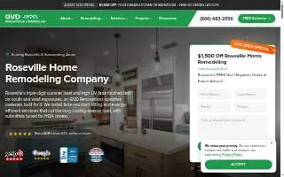 GVD Renovations & Remodeling of Roseville website