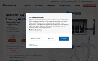 HearingLife Hearing Aid Center of Roseville CA website