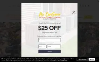 Air CareSaver - Air Conditioning and Heating of Rowland Heights website
