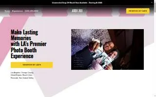 ARDO 360 Photo Booth Co. website