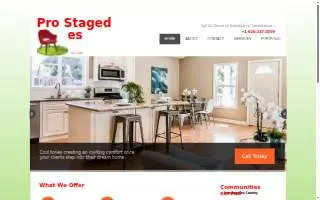 Pro Staged Homes website