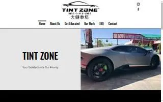 Tint Zone website