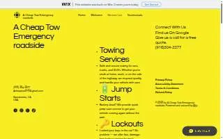 A Cheap Tow Emergency Roadside website