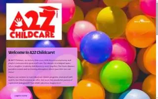 A2Z Childcare website