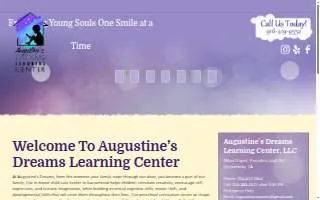 AugustinesDreams Learning Center website