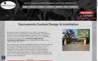 Black Diamond Paver Stones & Landscape, Inc. of Sacramento website